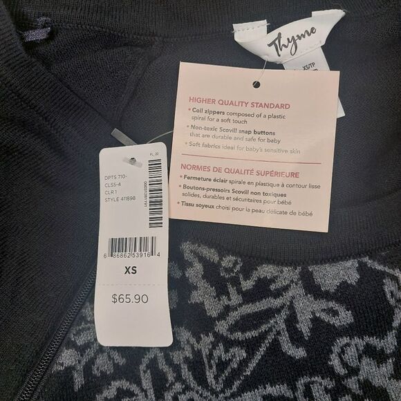 NWT Womans Thyme Maternity/Nursing Sweater Dress sz XS - Picture 11 of 14